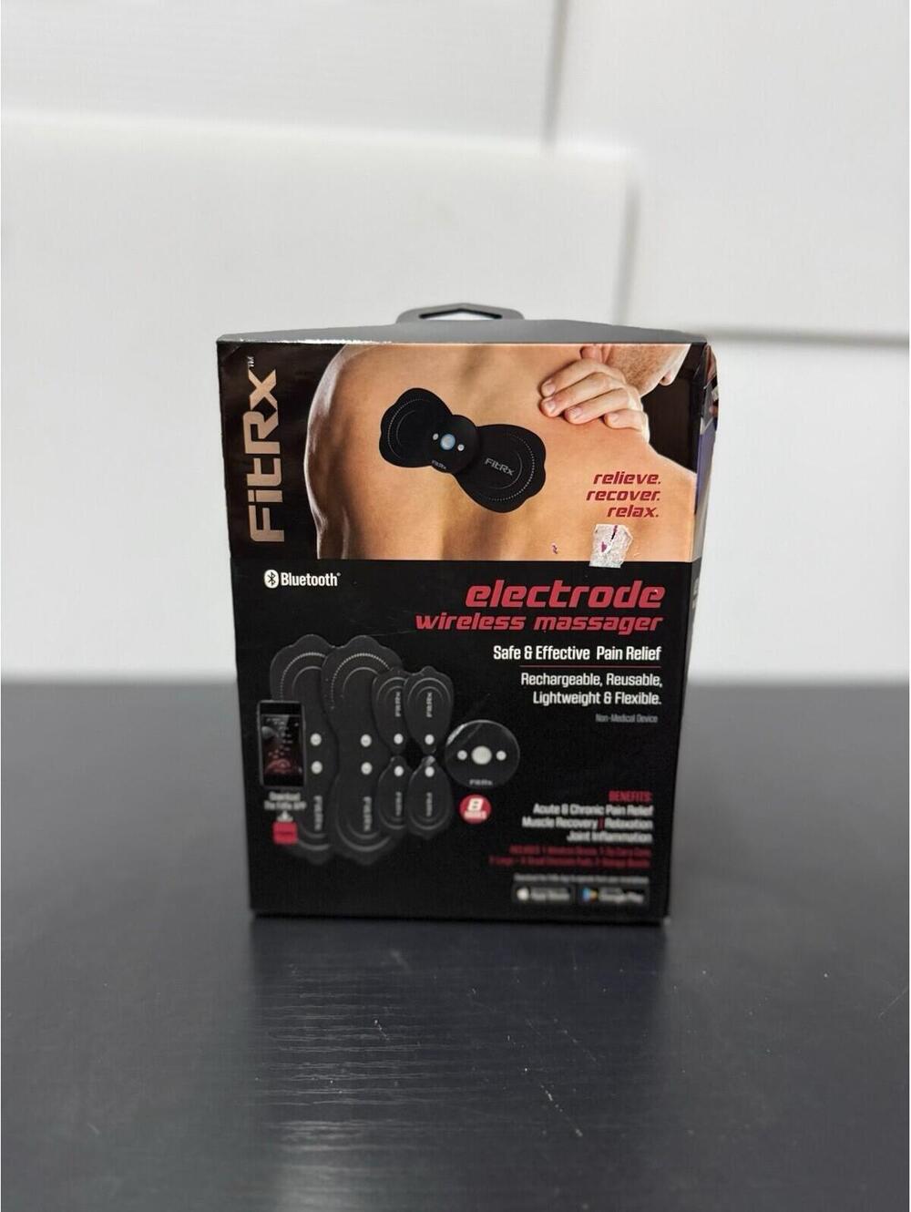 FITERX Wireless TENS Unit Massager Bluetooth Pain Relief Rechargeable EMS